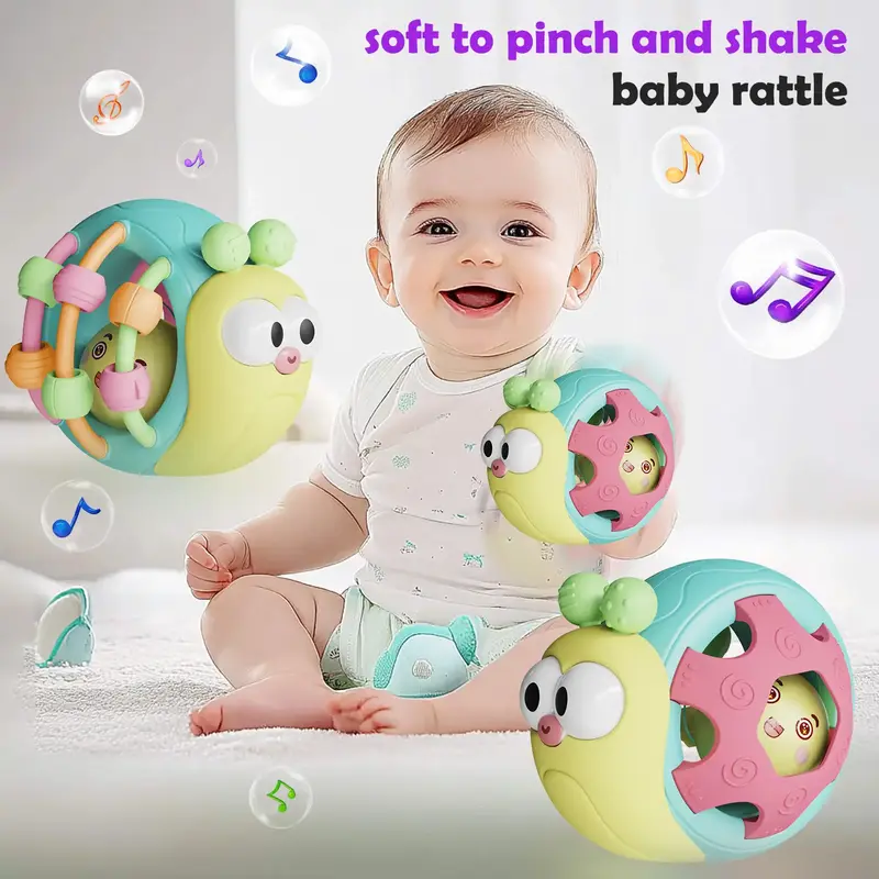 Playful Hand Cranked Toy, Suitable For Children Aged 0-3 As A Soothing Toy - Perfect For Grip Training, Soothing, And Hearing...