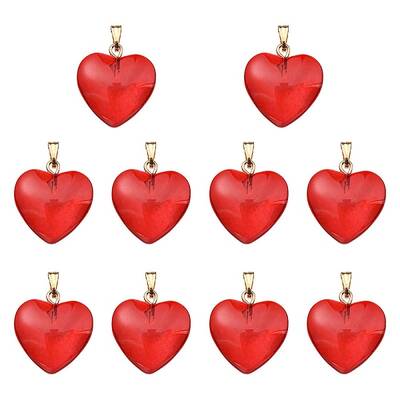 Transparent Spray Painted Glass Pendants