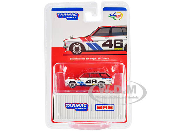 Datsun Bluebird 510 Wagon 46 Red and White \