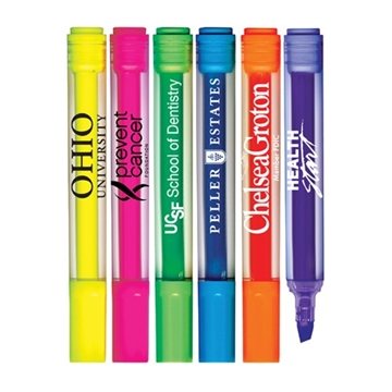 300 Customized Brite Spots Fluorescent Highlighters with Clear ...