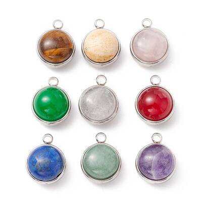 Natural Mixed Stone Pendants