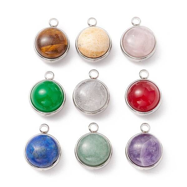 Natural Mixed Stone Pendants