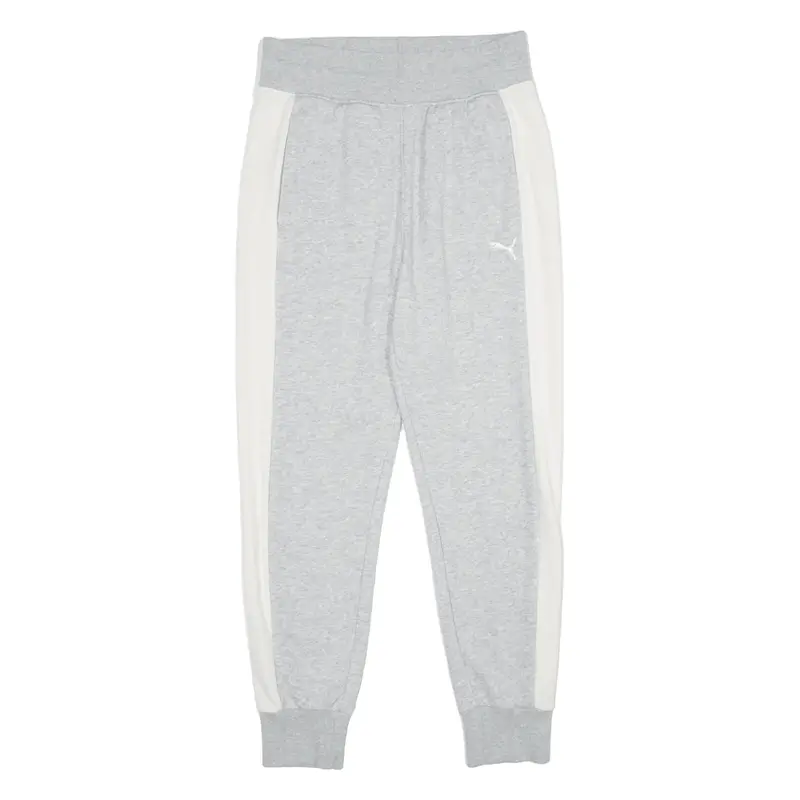 PUMA Womens Joggers Grey Tapered UK 10 W28 L28