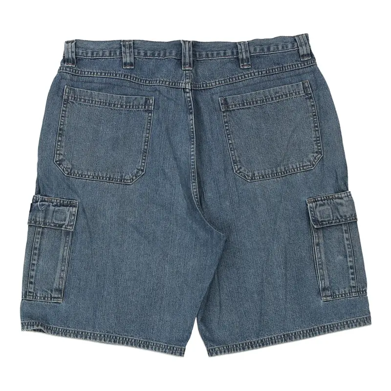 Wrangler Cargo Shorts - 38W 10L Blue Cotton