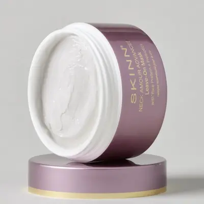 SKINN Cosmetics Neck Amour Advanced Leave-On Mask - Anti-Aging Neck Treatment with White Truffle & Probiotics for Firmer Skin