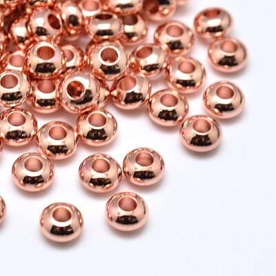 Brass Flat Round Spacer Beads