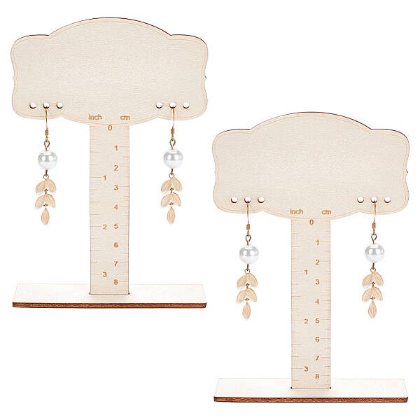 1 Set Wooden Earring Display Stands