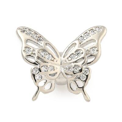Brass Cubic Zirconia Beads