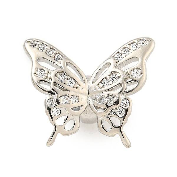 Brass Cubic Zirconia Beads