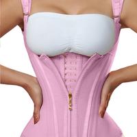 Buckle and Zipper Postpartum Corset Waist Trainer Body Shaper For Women Sexy Shaping Curve