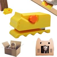 Cardboard Cutter, 1 Count 3D Printed Card Board Cutter, DIY Cat Design Handheld Cardboard Recycle Tool, Holiday Cardboard Cut...