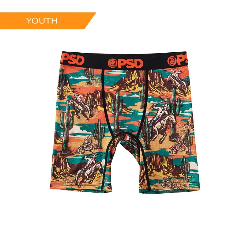 PSD Youth Boy's Deserted Boxer Brief - Soft, Breathable and Comfortable Stretch Underwear