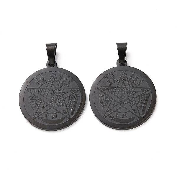 Religion 304 Stainless Steel Flat Round