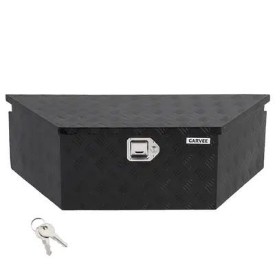 Garvee 39x16x12 Heavy Duty Trailer Tongue Box Steel Tool Chest with Lock & Keys, Weather-Resistant, High-Capacity, Steel, ...