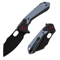 CJRB Caldera Multifunction Tactical Tool Knife with AR-RPM9 Steel and G10 Black & Blue Handle for EDC Gear, Outdoor Camping a...