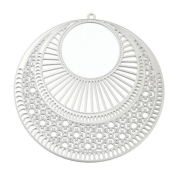 Non-Tarnish 304 Stainless Steel Filigree Pendants