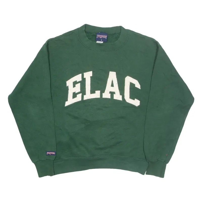 JANSPORT East Los Angeles College Mens Sweatshirt Green S