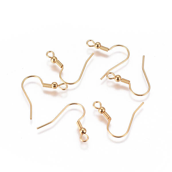 PVD Vacuum Plating 304 Stainless Steel Earring Hooks