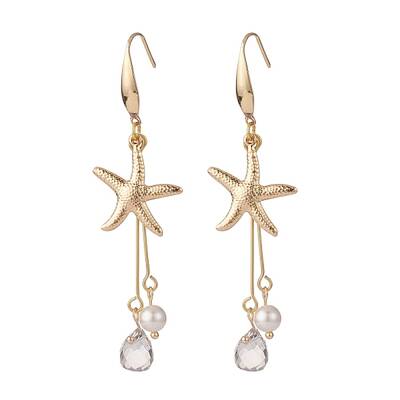 Starfish/Sea Stars 304 Stainless Steel Dangle Earring