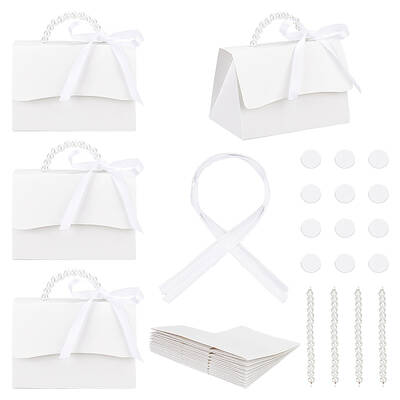BENECREAT 12 Sets White Wedding Favors Box Set