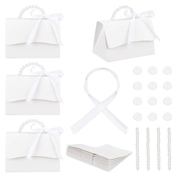 BENECREAT 12 Sets White Wedding Favors Box Set