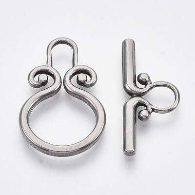 Non-Tarnish 304 Stainless Steel Toggle Clasps
