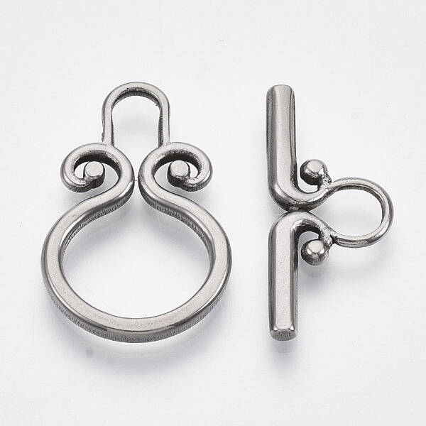 Non-Tarnish 304 Stainless Steel Toggle Clasps