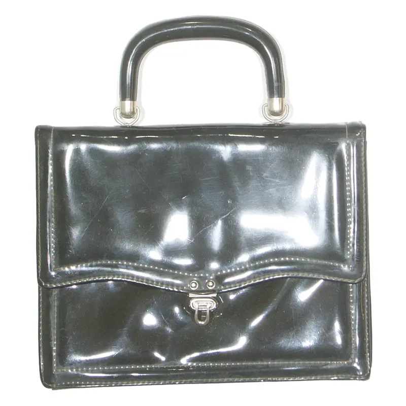 Womens Clutch Bag Green Leather Faux Leather