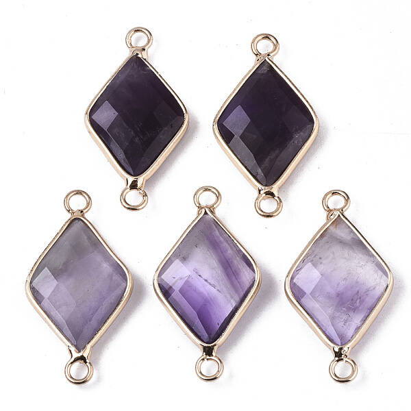 Natural Amethyst Links Connectors