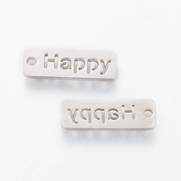5Pcs 304 Stainless Steel Pendants