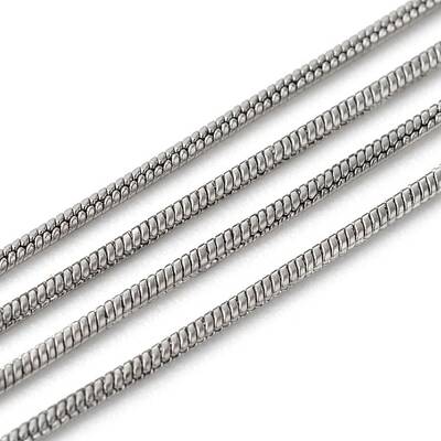 Tarnish Resistant 304 Stainless Steel Round Snake Chains