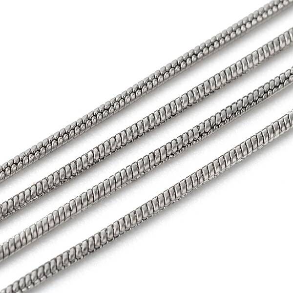 Tarnish Resistant 304 Stainless Steel Round Snake Chains