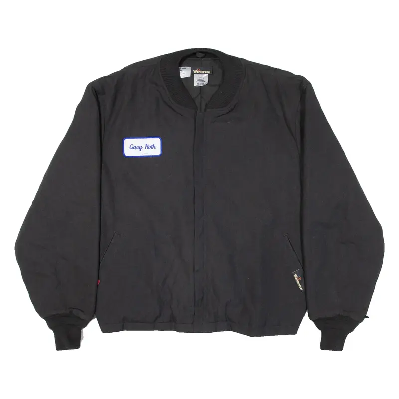 WORKRITE Quilted Lined Mens Workwear Jacket Black XL