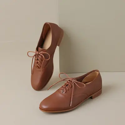 CHIKO Rodnesha Round Toe Block Heels Oxfords Shoes