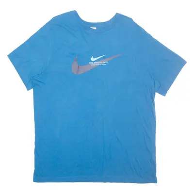 NIKE Mens T-Shirt Blue XL