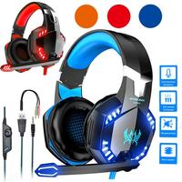 For PC PS4 3.5mm Wired Gaming Headset Xbox one Headphone with RGB Surround Sound with Mic
