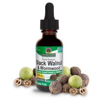 Natures Answer Alcohol-Free Black Walnut and Wormwood 1-Fluid Ounce 2000mg Extract | Supports Overall Health | Supports Detox...