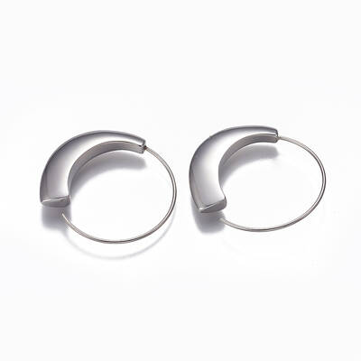 Tarnish Resistant 304 Stainless Steel Hoop Earrings