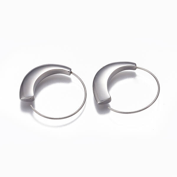 Tarnish Resistant 304 Stainless Steel Hoop Earrings