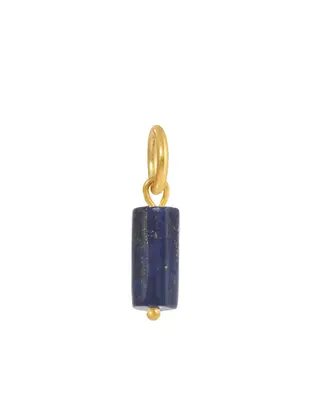 Lapis Charm | Metal Color: Silver