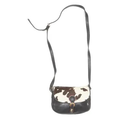 MICHEL JORDI Womens Crossbody Bag Black Animal Print