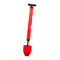 Stainless Steel Toilet Plunger - Heavy Duty Clog Remover for Bathroom Sink, Bathtub & Pipes | Instant Unclog Tool with Anti-R...