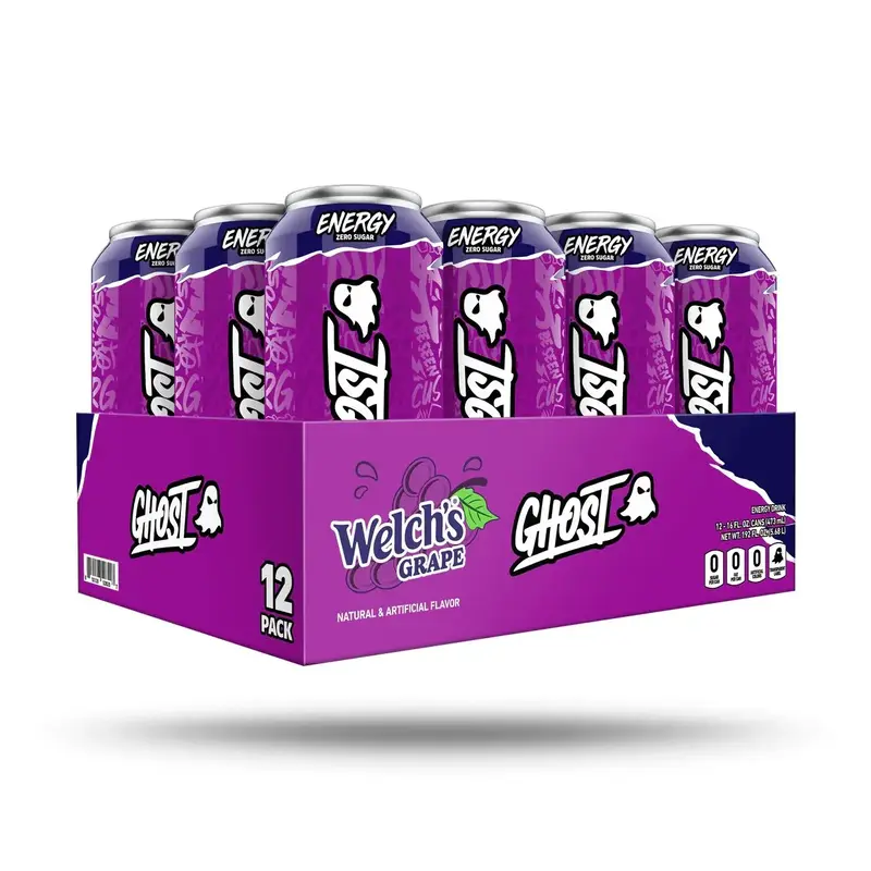 GHOST® Energy Welch's Grape 16 oz (Pack of 12)