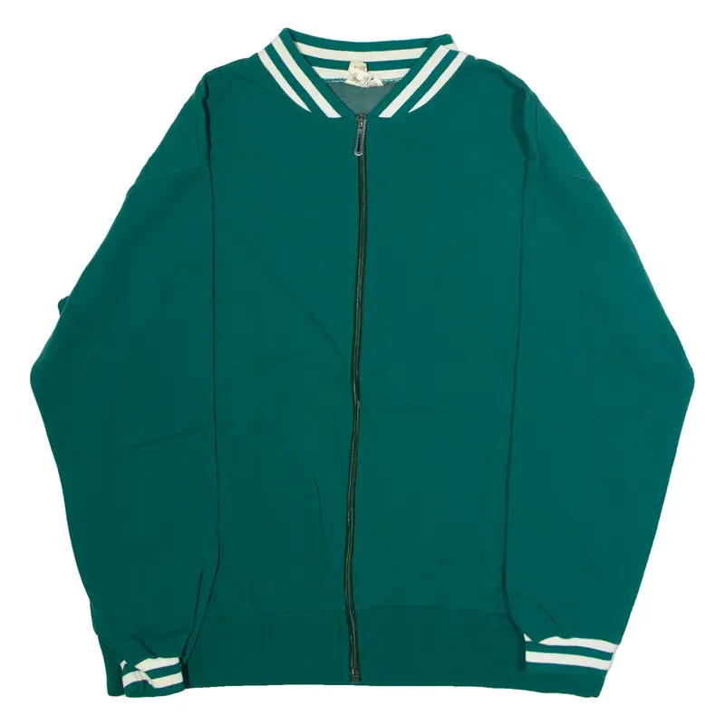 NYLTEL Mens Track Jacket Green 80s M