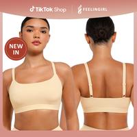 FeelinGirl Women's Unlined Wireless Sculpt Bra - Comfortable and Breathable Sports Bra for Everyday Wear - Fit, Nylon on sale