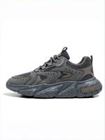 Men's Fashionable Patchwork Lace Up Running Shoes, Casual Comfortable Breathable Sports Shoes, Trendy All-match Sneakers for ...