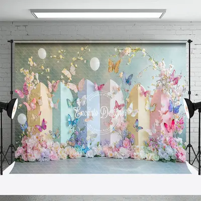 Aperturee Elegant Colorful Floral Fine Art Photography Backdrop, 3X2FT(1MX0.6M), 14 USD, fine art backdrops, ENHD1J50-M