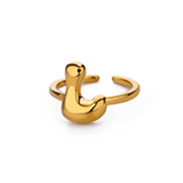 304 Stainless Steel Open Cuff Rings for Women