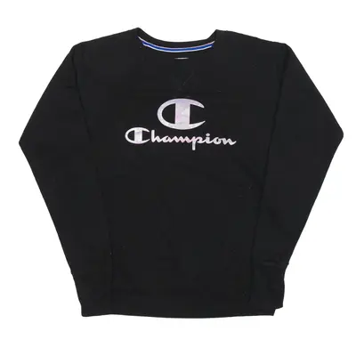 CHAMPION Sweatshirt Black Girls S