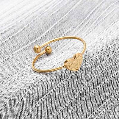 304 Stainless Steel Open Cuff Ring for Women